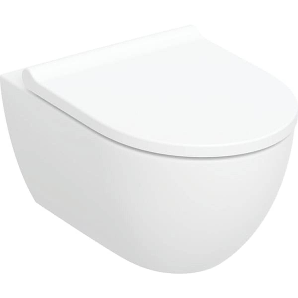 Geberit Wand-Tiefspül-WC-Set Acanto 36 x 38,5 x 53,5 cm 4,5 l geschlossen weiß