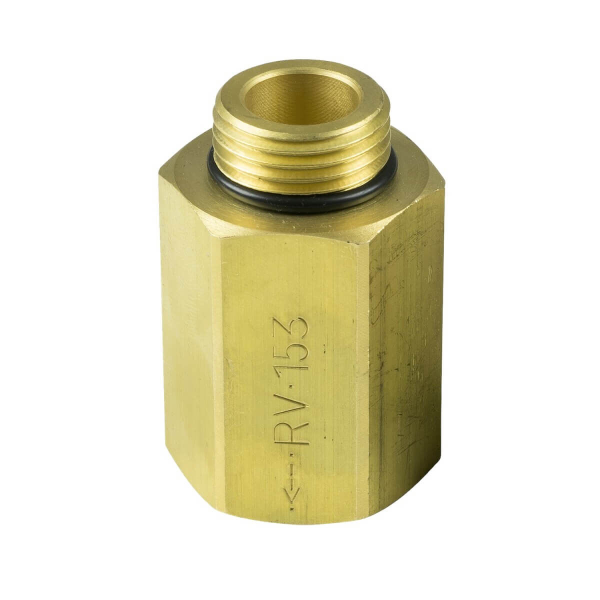 Grundfos Rückschlagventil R 1/2 x Rp 1/2 IG messing für Zirkulationspumpe