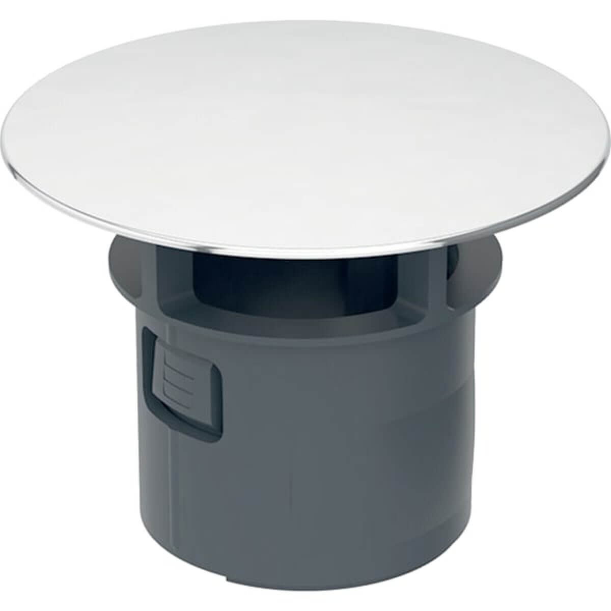 Geberit - Ventilabdeckung | Überlauf Hochglanz-Chrom mit Haarsieb