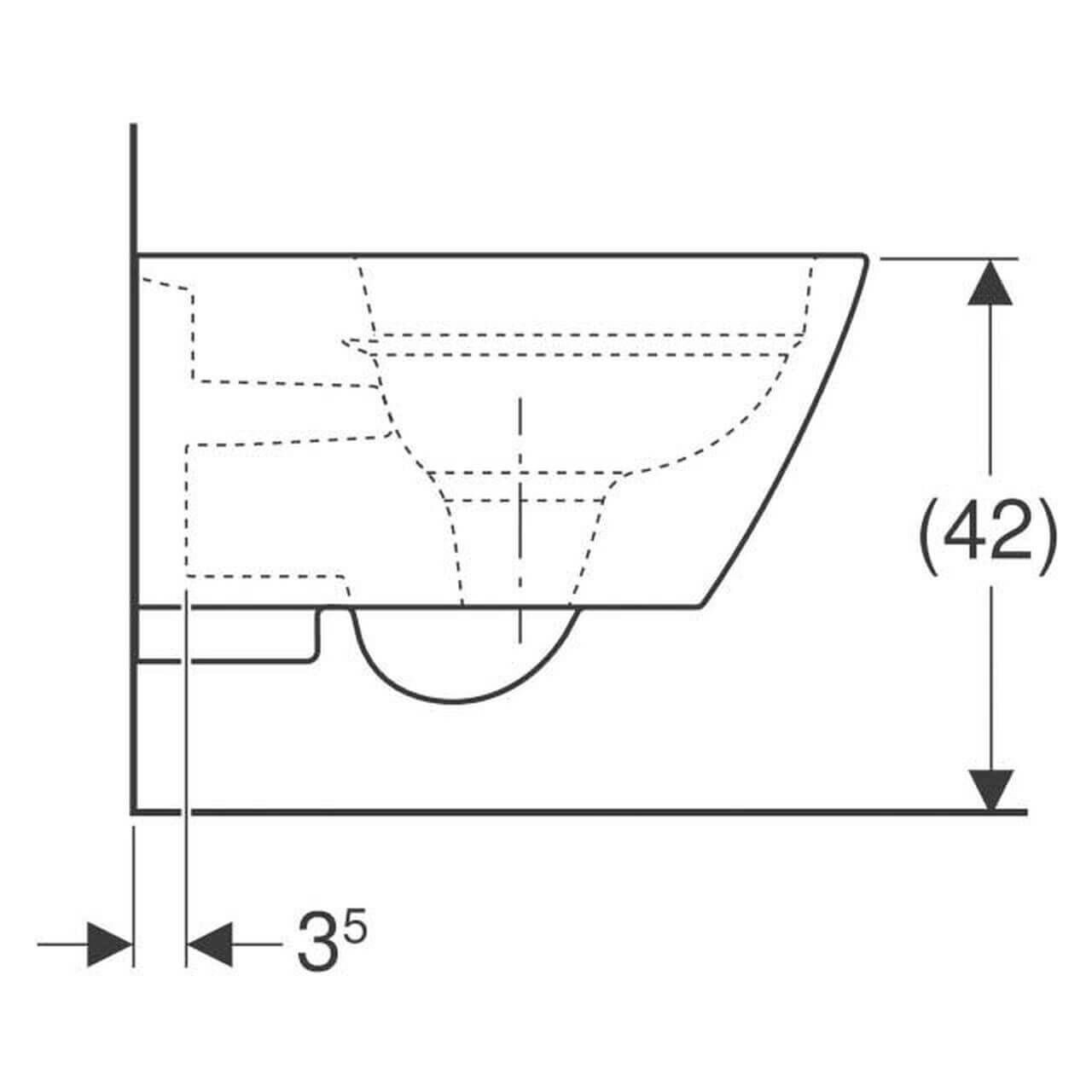 Geberit Wand-WC Smyle Square Rimfree KeraTect 4,5 l Weiß (500208018) – jetzt bei Meds24 Geberit Wand-WC Smyle Square Rimfree KeraTect 4,5 l Weiß (500208018)