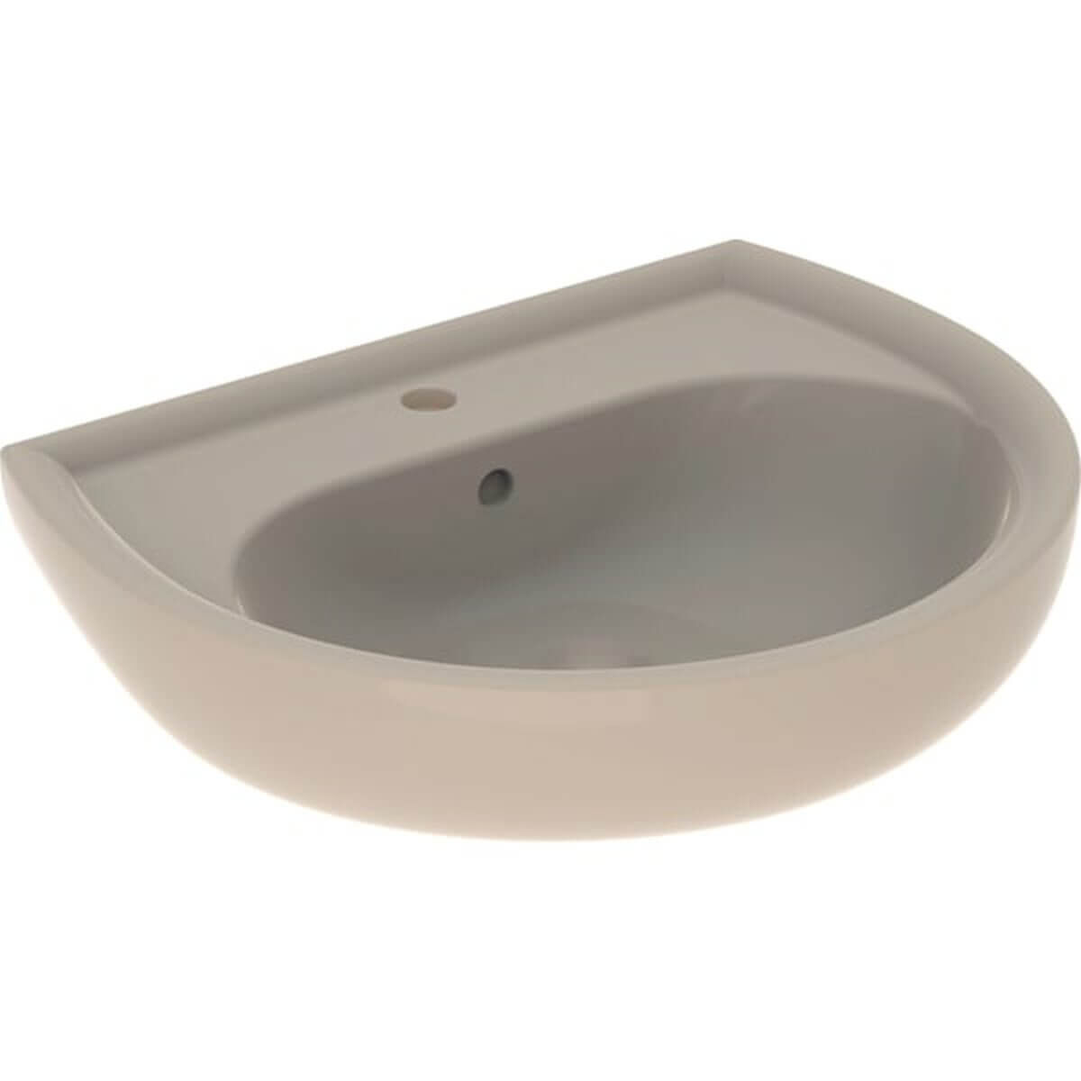 Geberit Waschtisch Renova 60 x 49 cm bahamabeige mit Hahnloch und Überlauf