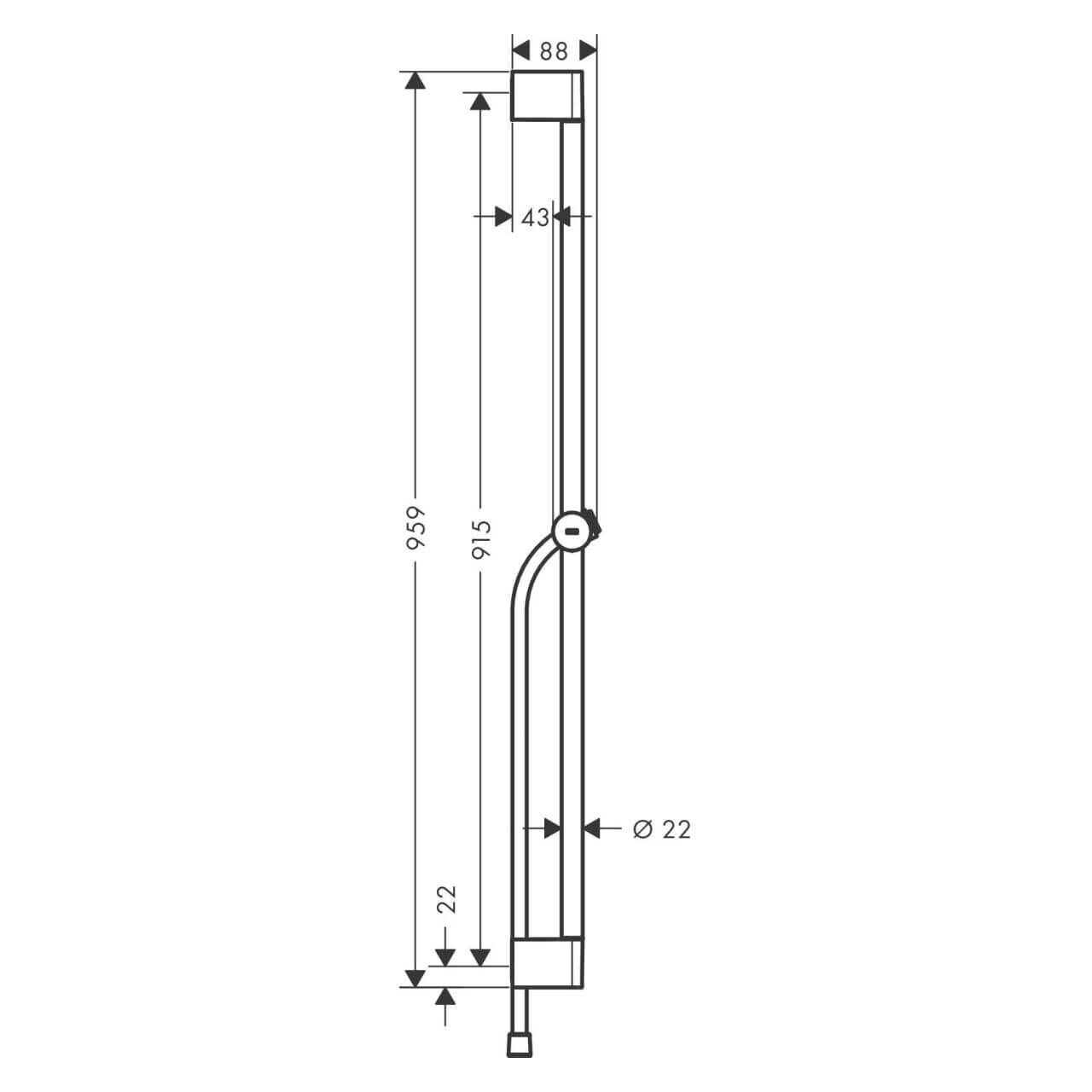 Hansgrohe Brausestangenset Unica Pulsify 90 cm Chrom (24401000) – jetzt bei Meds24 Hansgrohe Brausestangenset Unica Pulsify 90 cm Chrom (24401000)