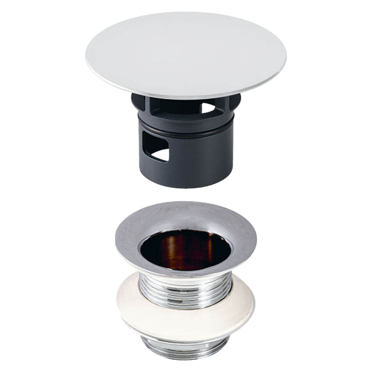 Geberit Ablaufventil G 1 1/4 x 50 mm Chrom, ohne Überlauf (152050211)