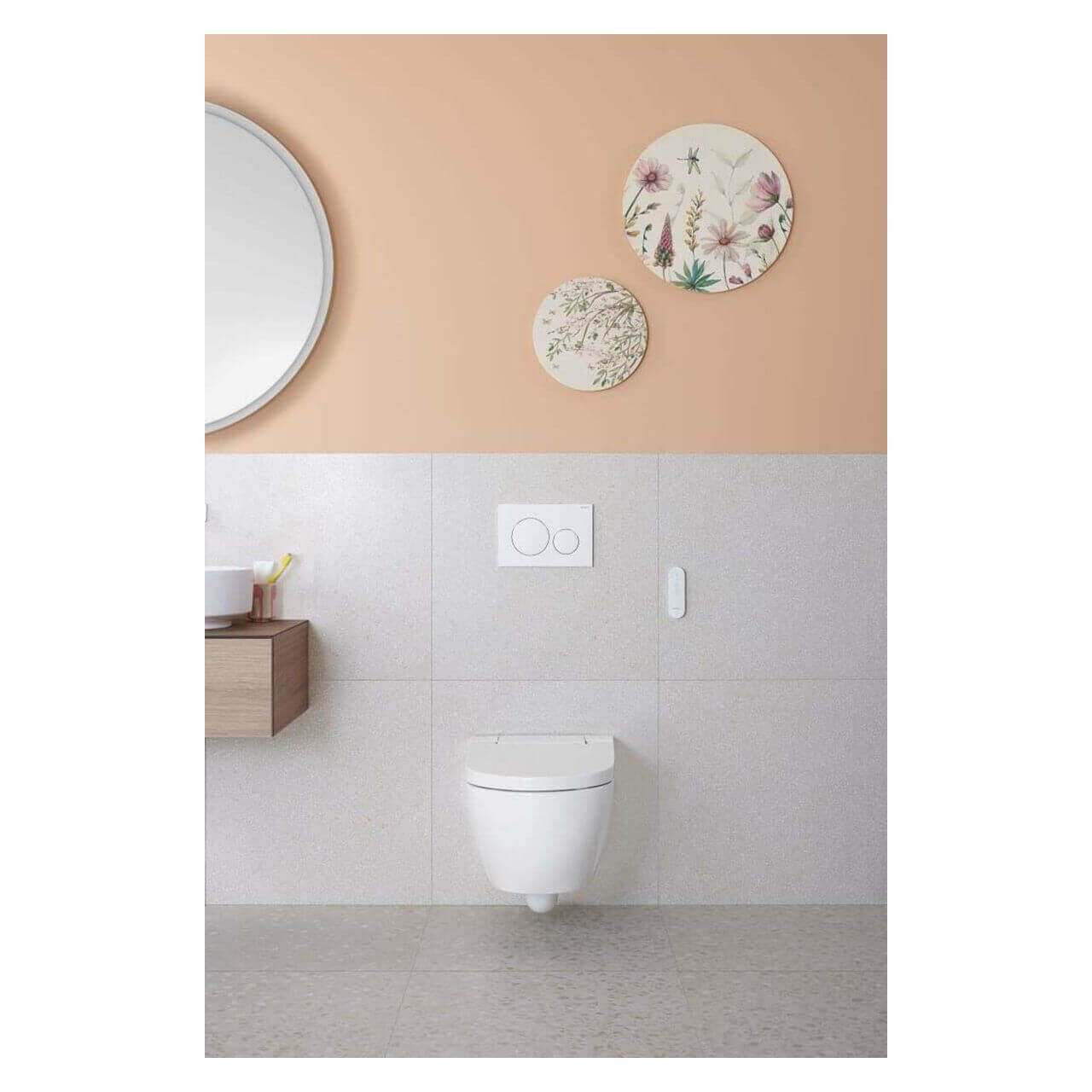 Geberit Dusch-WC AquaClean Alba, spülrandlos mit KeraTect-Beschichtung