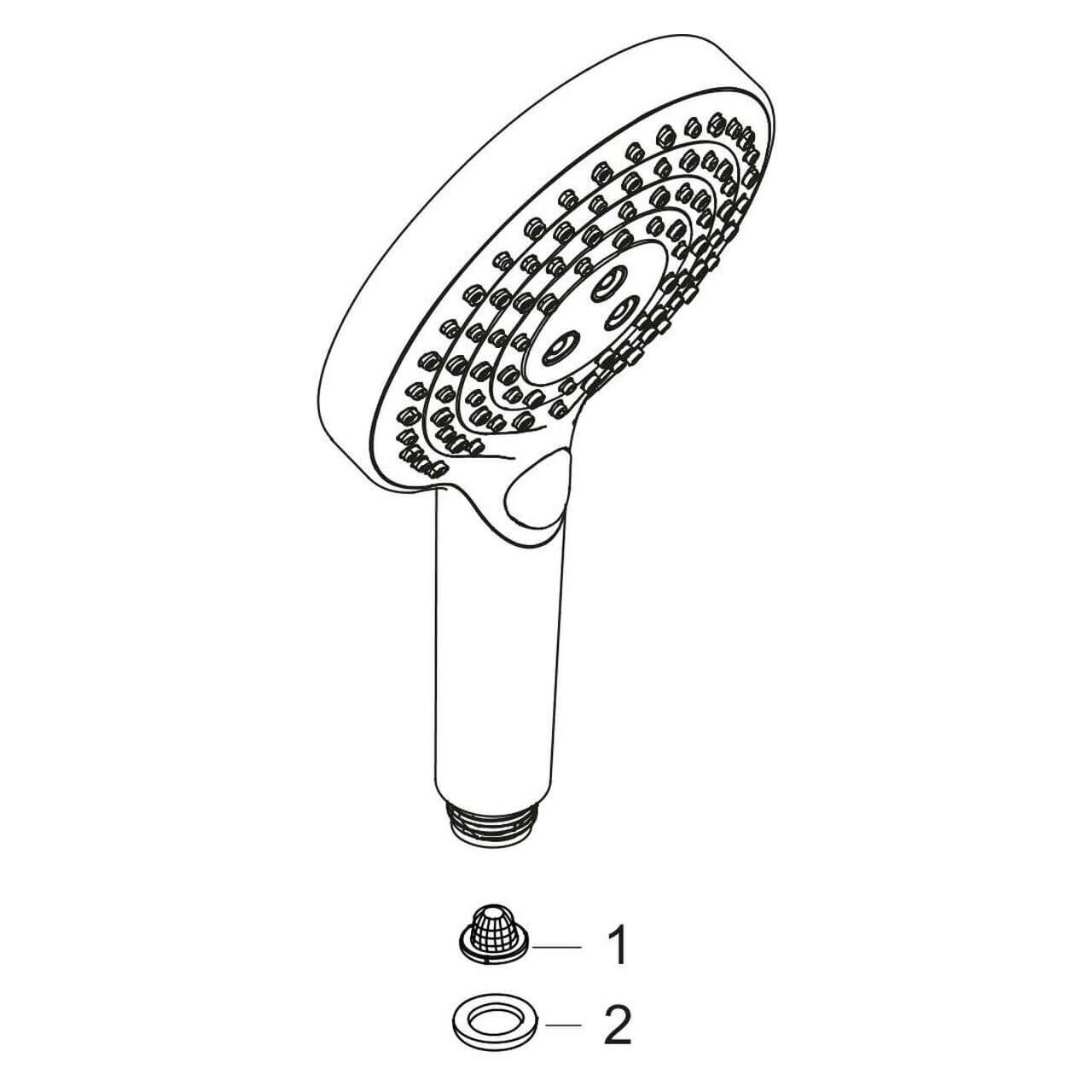 Hansgrohe Handbrause Raindance Select S 100 Chrom