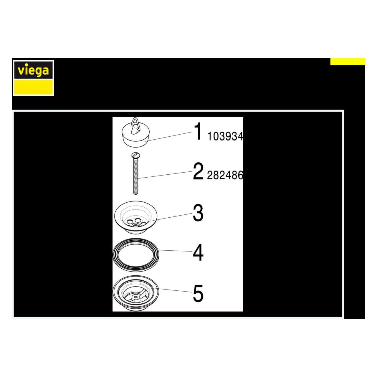 Viega Universalventil G 1 1/4 x 60 mm mit Stopfen