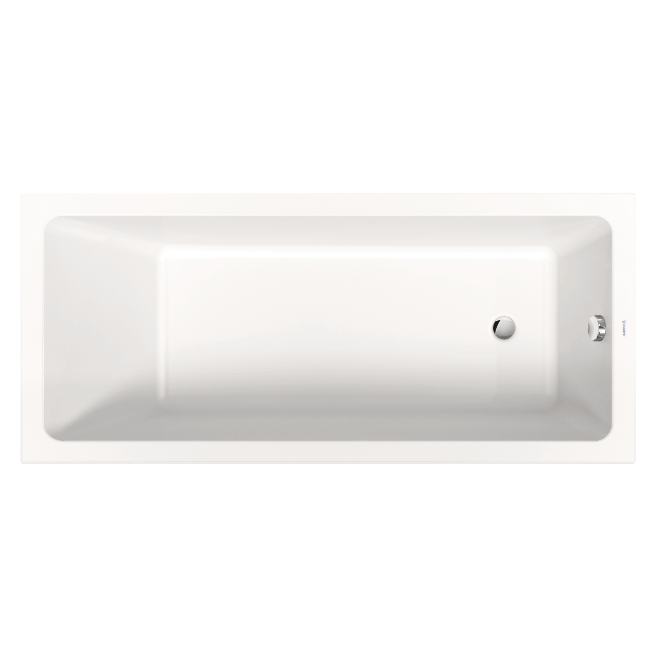 Duravit Rechteck-Badewanne No.1 170x75 cm Weiß mit Rückenschräge (700490000000000)