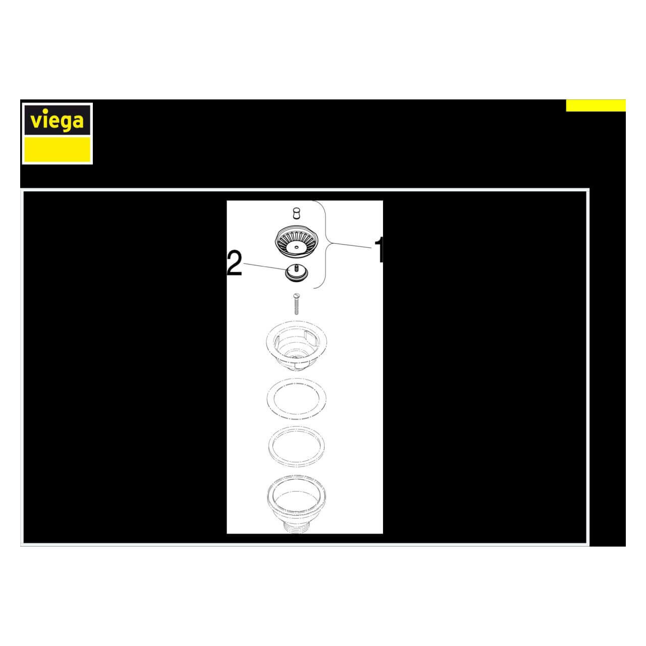 Viega Ablaufventil G 1 1/2 Edelstahl für Spülen