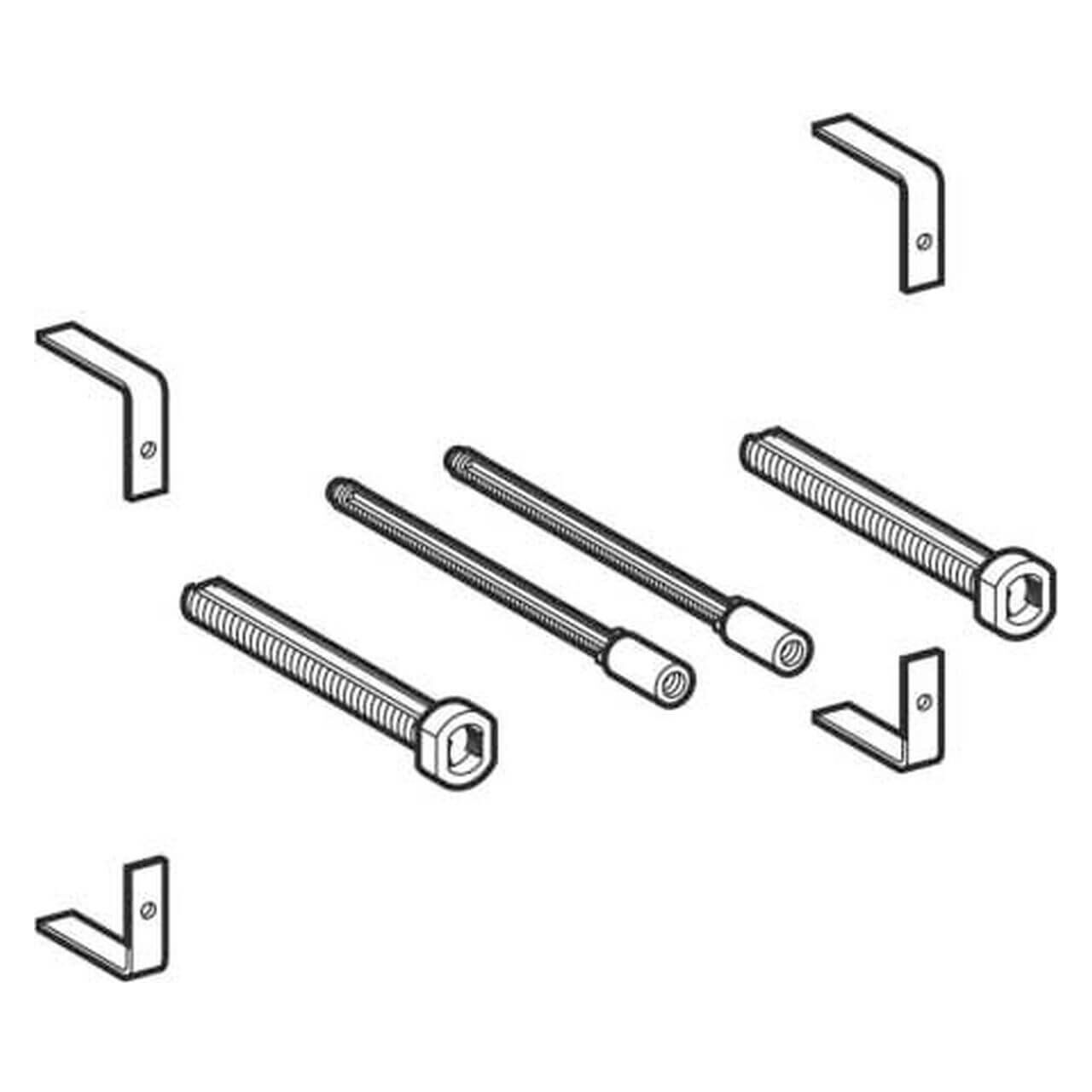 Geberit Verlängerungsset für Delta und Twinline für UP-Spülkästen Vormauerung max. 18 cm (240058001)
