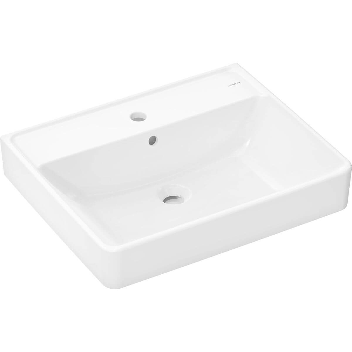 Hansgrohe Waschtisch Xanuia Q 600×480 mm – mit Hahnloch und Überlauf Hansgrohe Waschtisch Xanuia Q 600×480 mm – mit Hahnloch und Überlauf