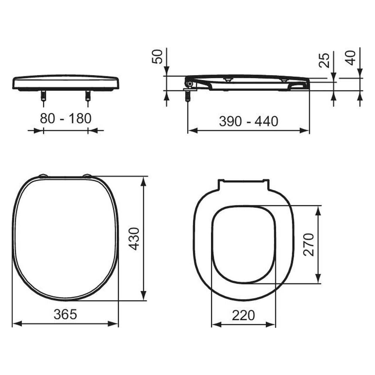 Ideal Standard WC-Sitz Connect Weiß