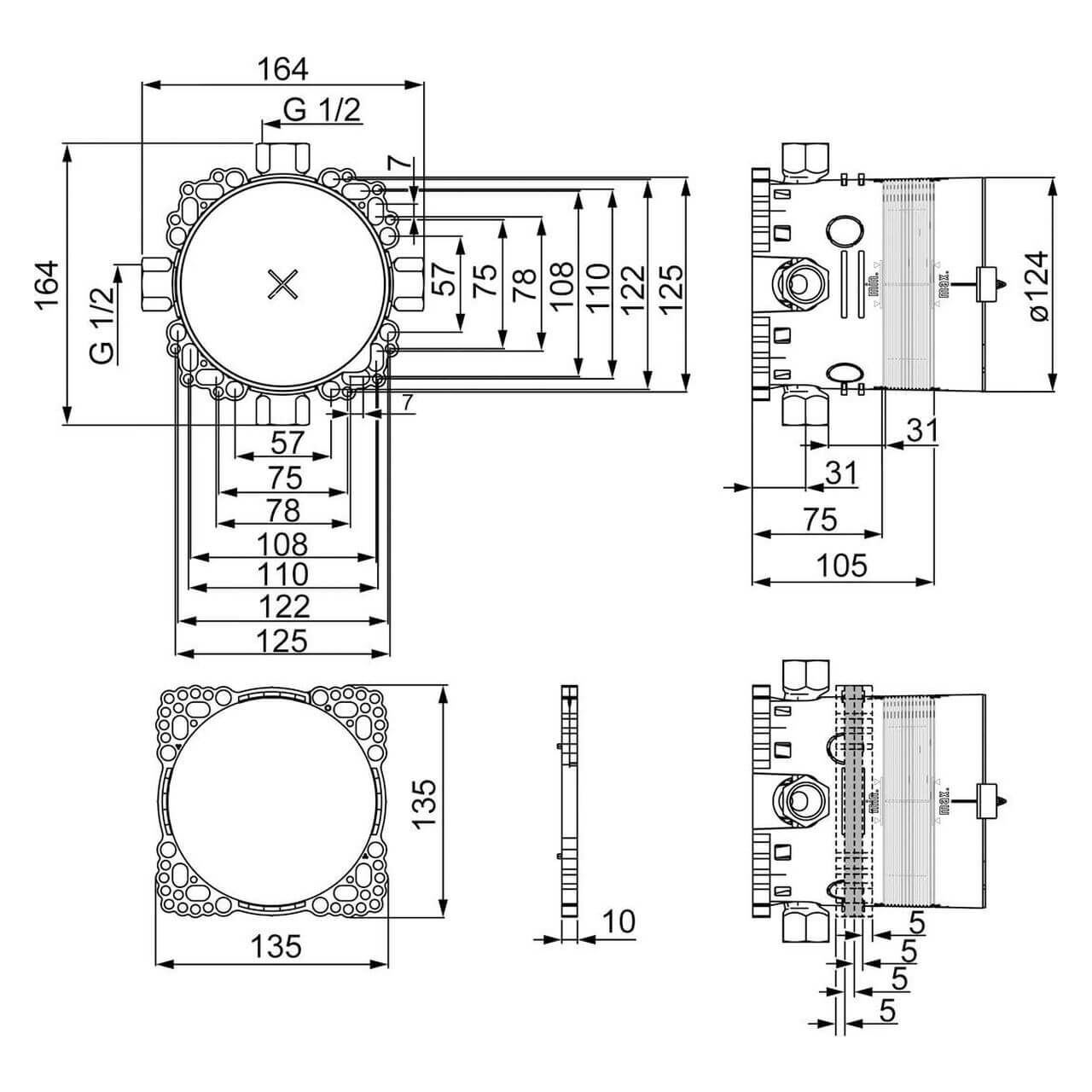 Hansa Grundkörper Hansabluebox UP 1/2" ohne Vorabsperrung DN 15  (80000000) – jetzt bei Meds24 Hansa Grundkörper Hansabluebox UP 1/2" ohne Vorabsperrung DN 15  (80000000)