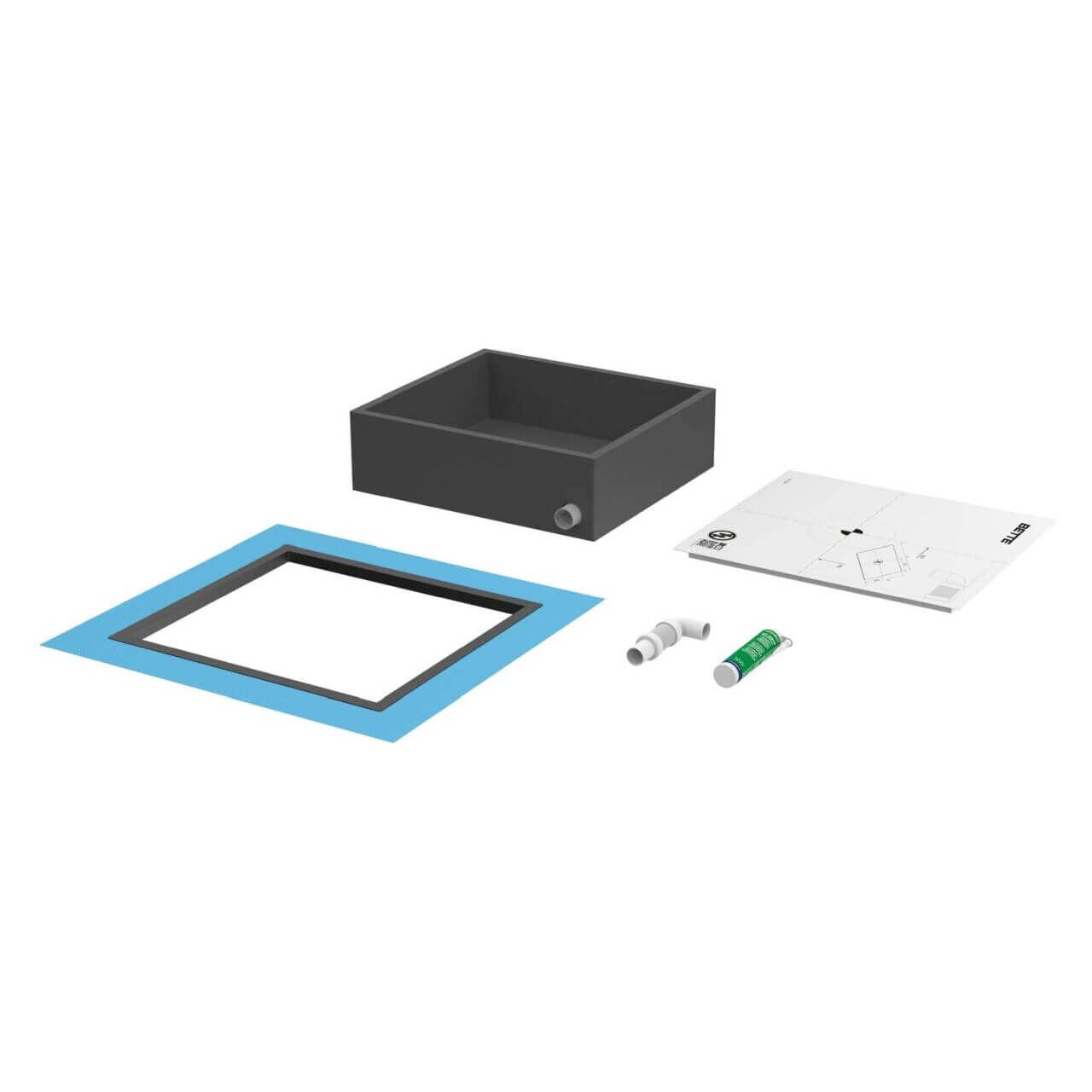 Bette Installationsbox BetteAir für Duschfliese Bauhöhe 109–200 mm (B57-0401)