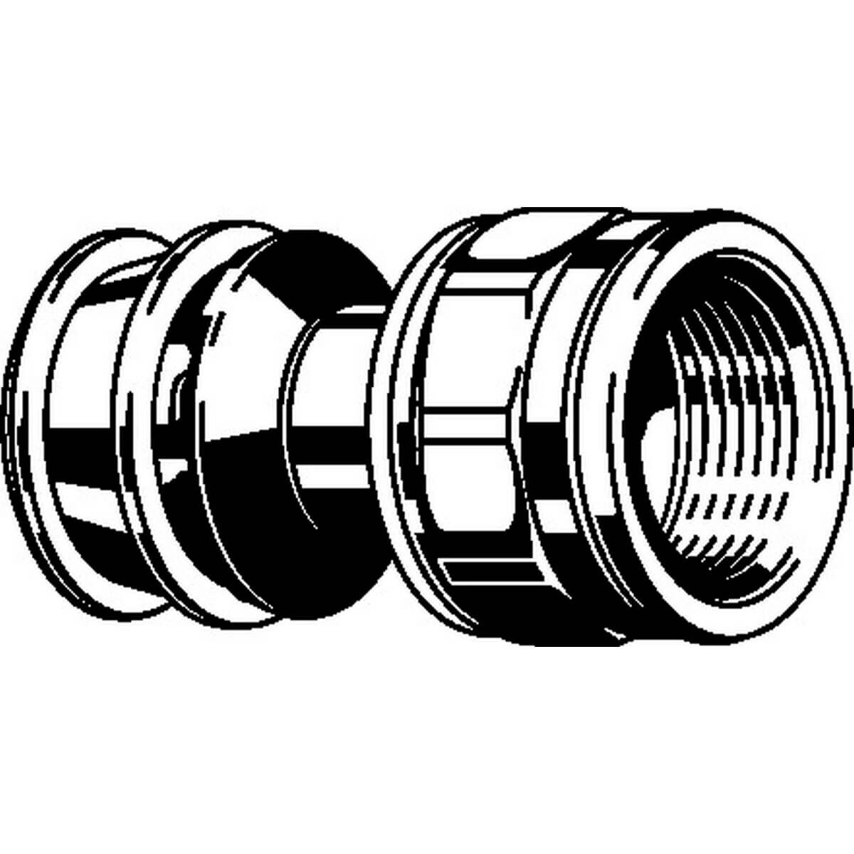 Viega Übergangsstück Raxofix 5312 16 mm x Rp 3/4 mit Siliziumbronze