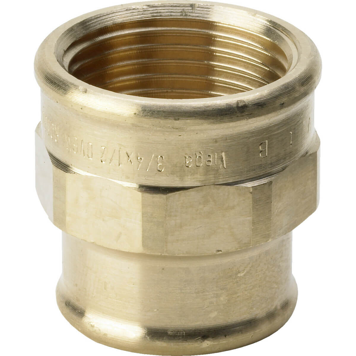Viega Muffe 3240 Rp 3/4 x Rp 1/2 Rotguss reduziert