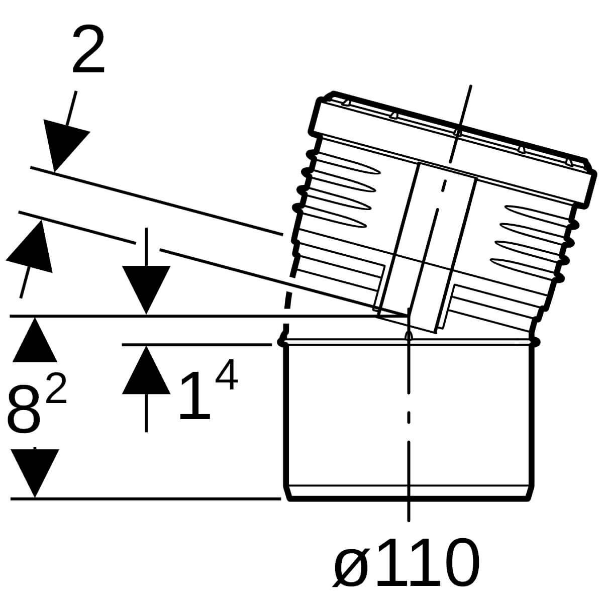 Geberit Bogen Silent PP DN 100 15° schalloptimiert