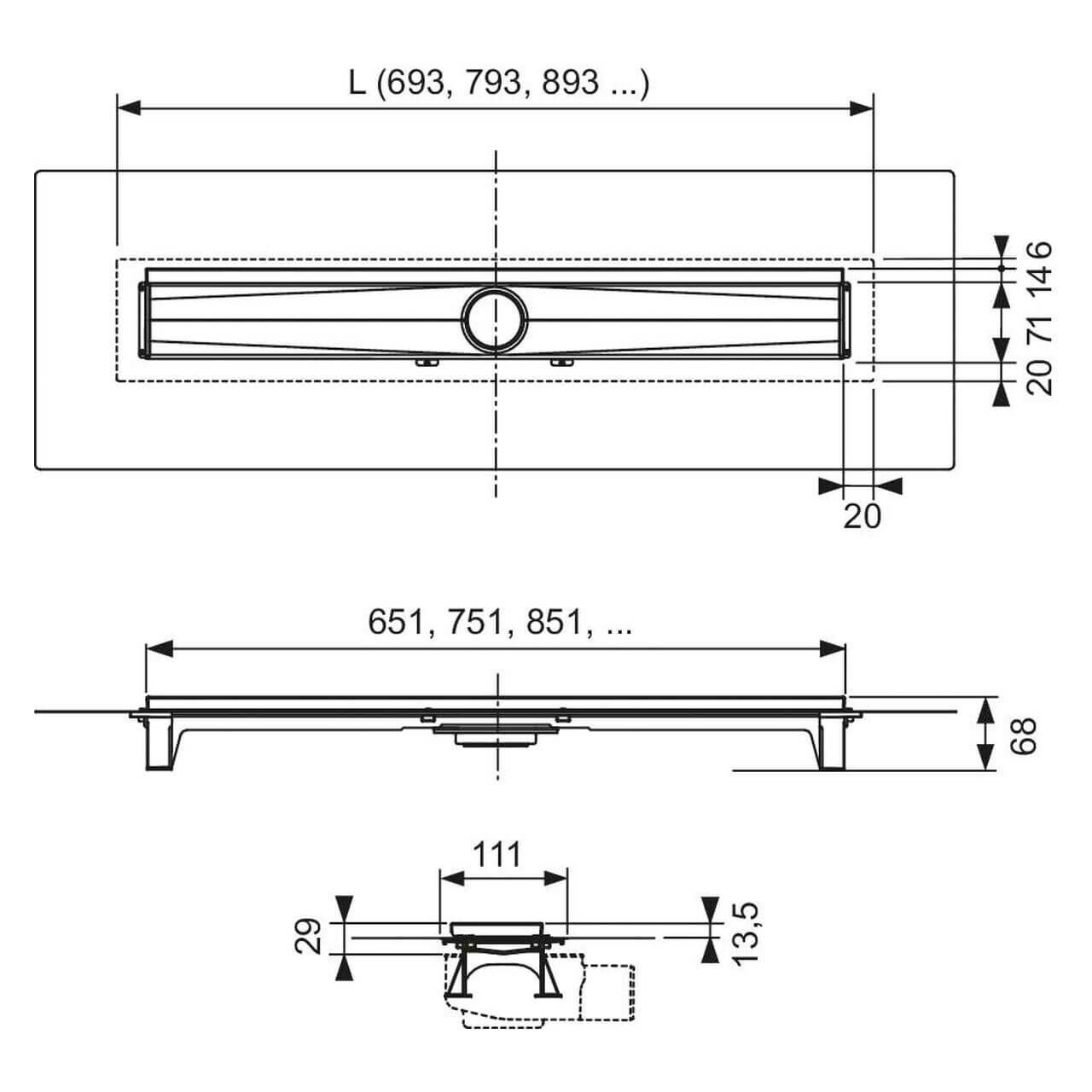 Tece Duschrinne Evo Tecedrainline 800 mm für Wandfliesenauflage (600803) – jetzt bei Meds24 Tece Duschrinne Evo Tecedrainline 800 mm für Wandfliesenauflage (600803)