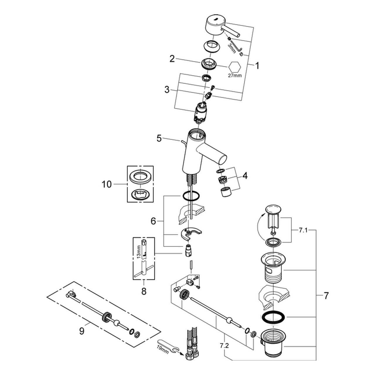 Grohe Waschtischarmatur Concetto 1/2 Zoll S-Size mit Ablaufgarnitur Chrom (32204001) – jetzt bei Meds24 Grohe Waschtischarmatur Concetto 1/2 Zoll S-Size mit Ablaufgarnitur Chrom (32204001)