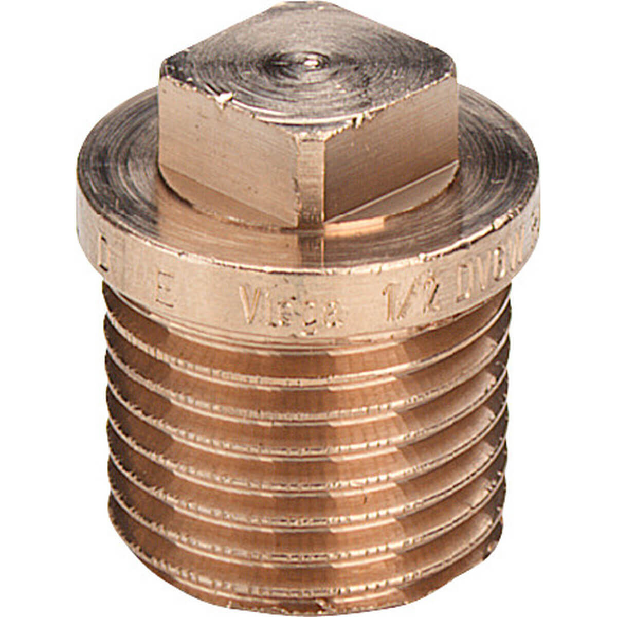 Viega Stopfen 3290 R 1/4 Rotguss Vierkant