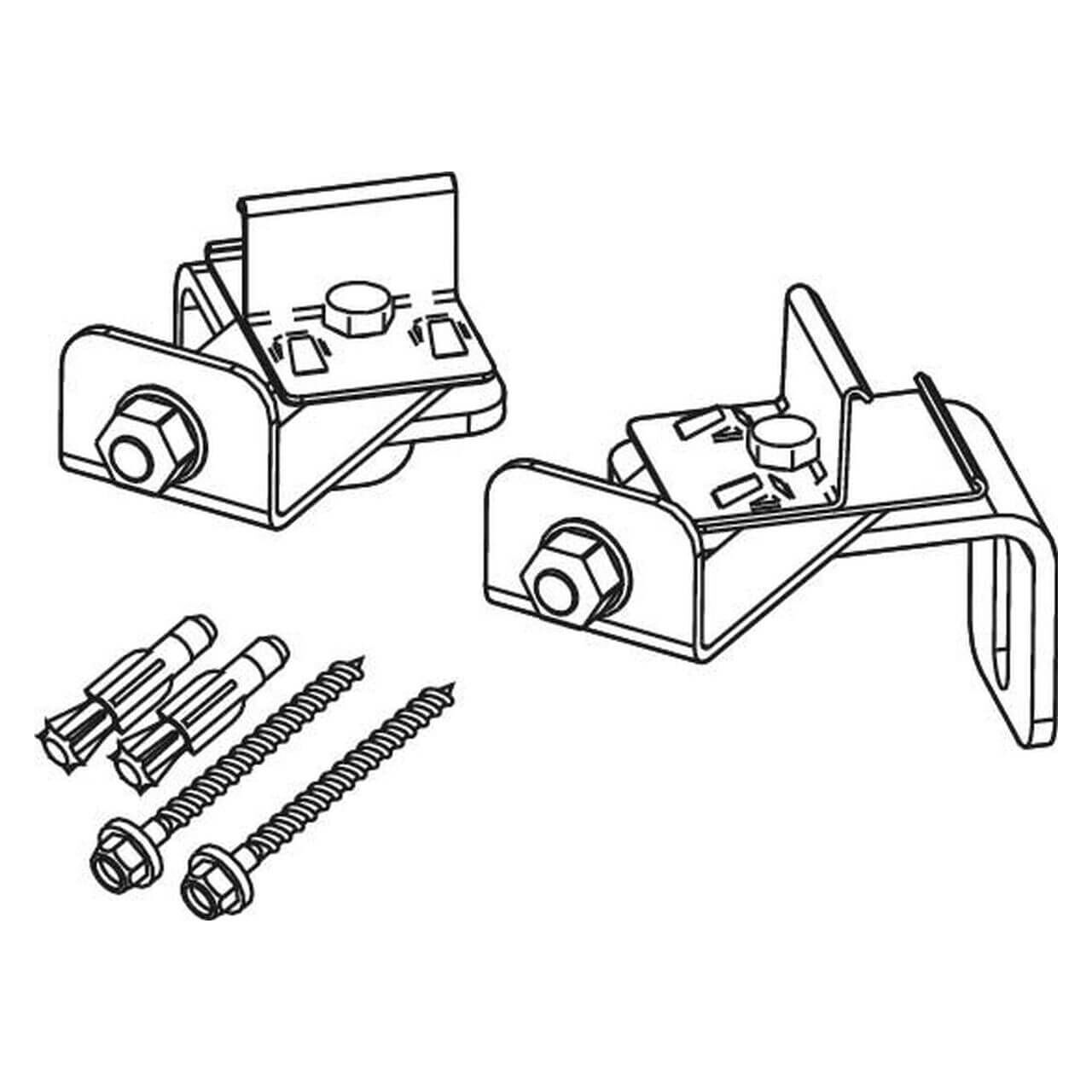 Tece Modulbefestigung Teceprofil Eckmontage