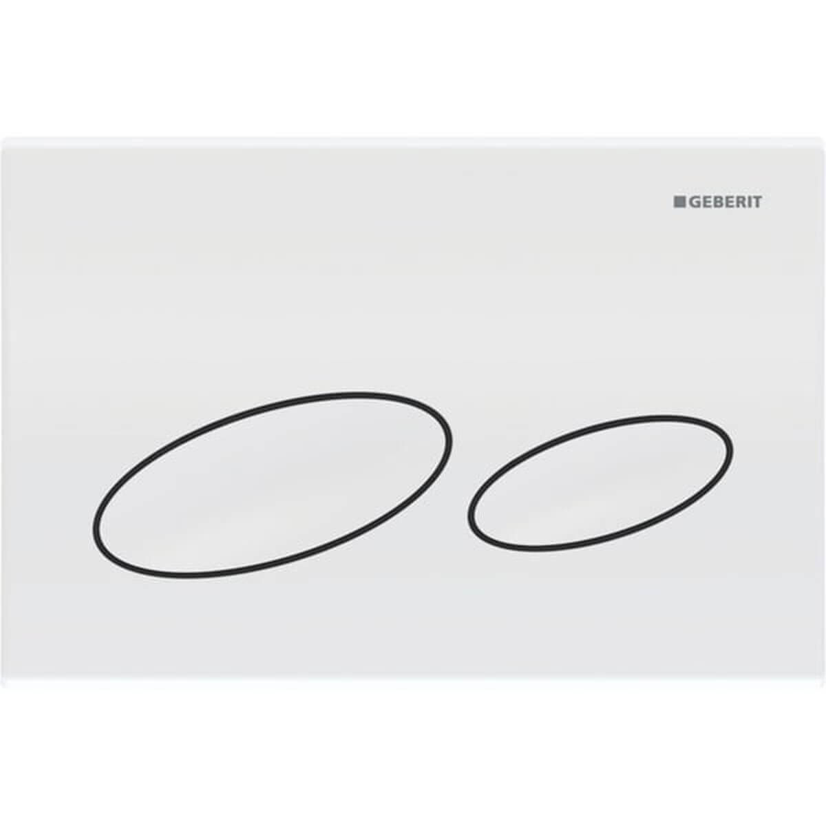 Geberit Betätigungsplatte Kappa 20 Weiß, 2-Mengen-Spülung