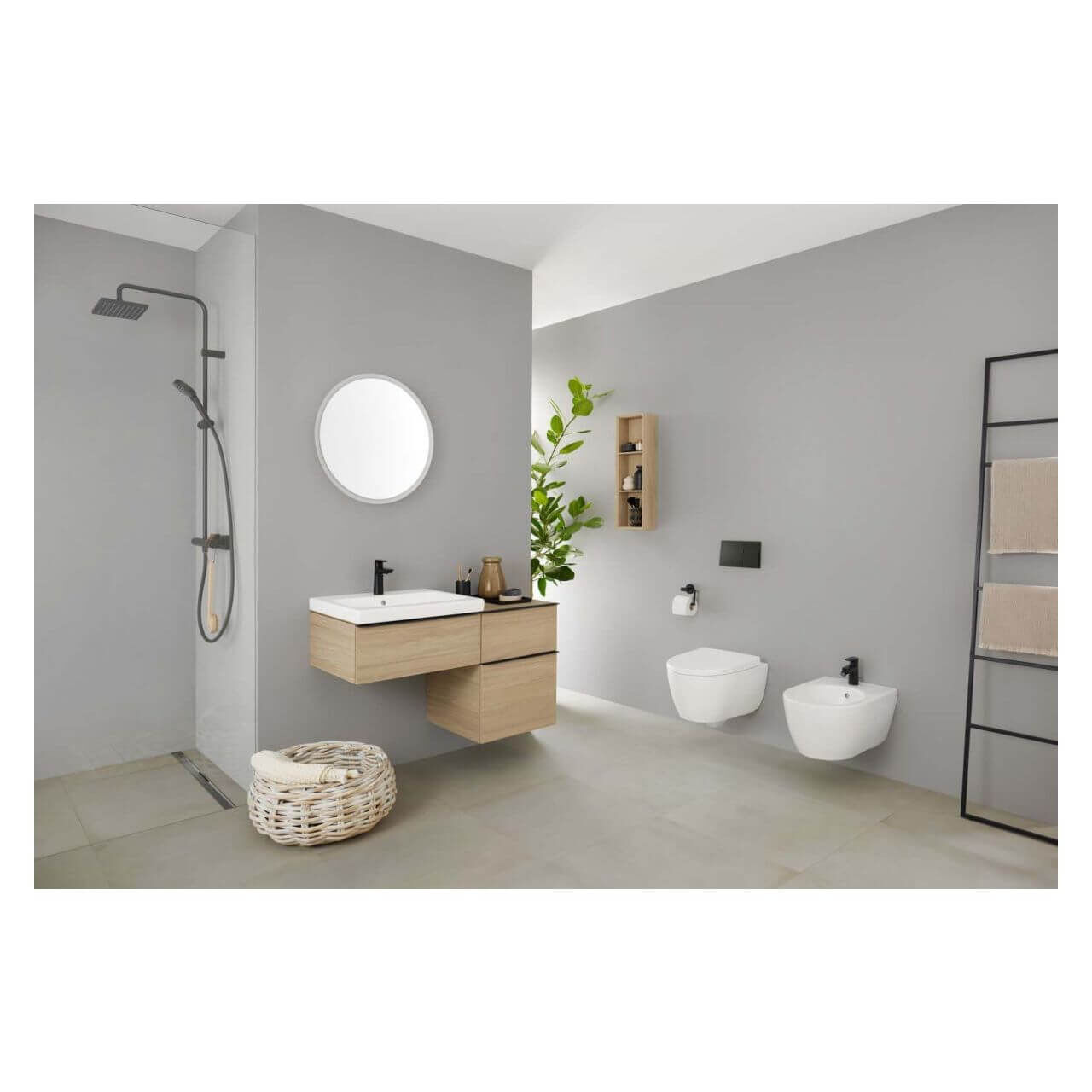 Geberit Wand-Bidet iCon mit Überlauf weiß