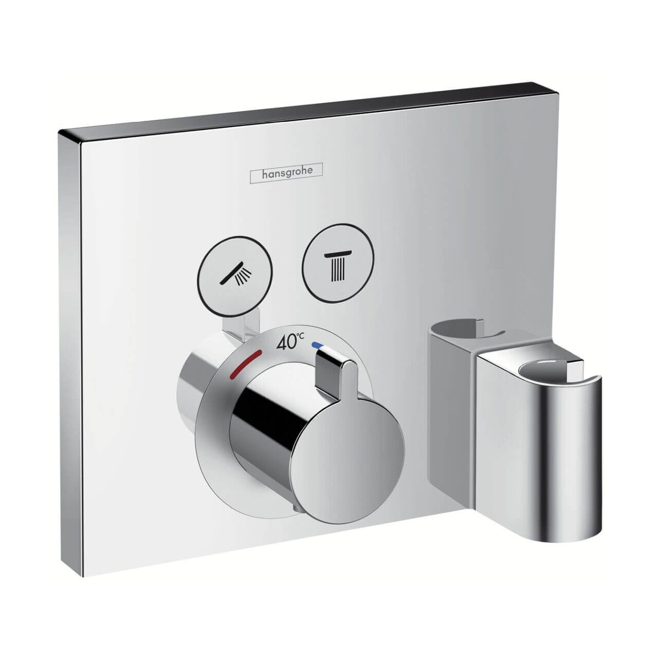 Hansgrohe Thermostatarmatur mit Halter ShowerSelect Chrom (15765000)