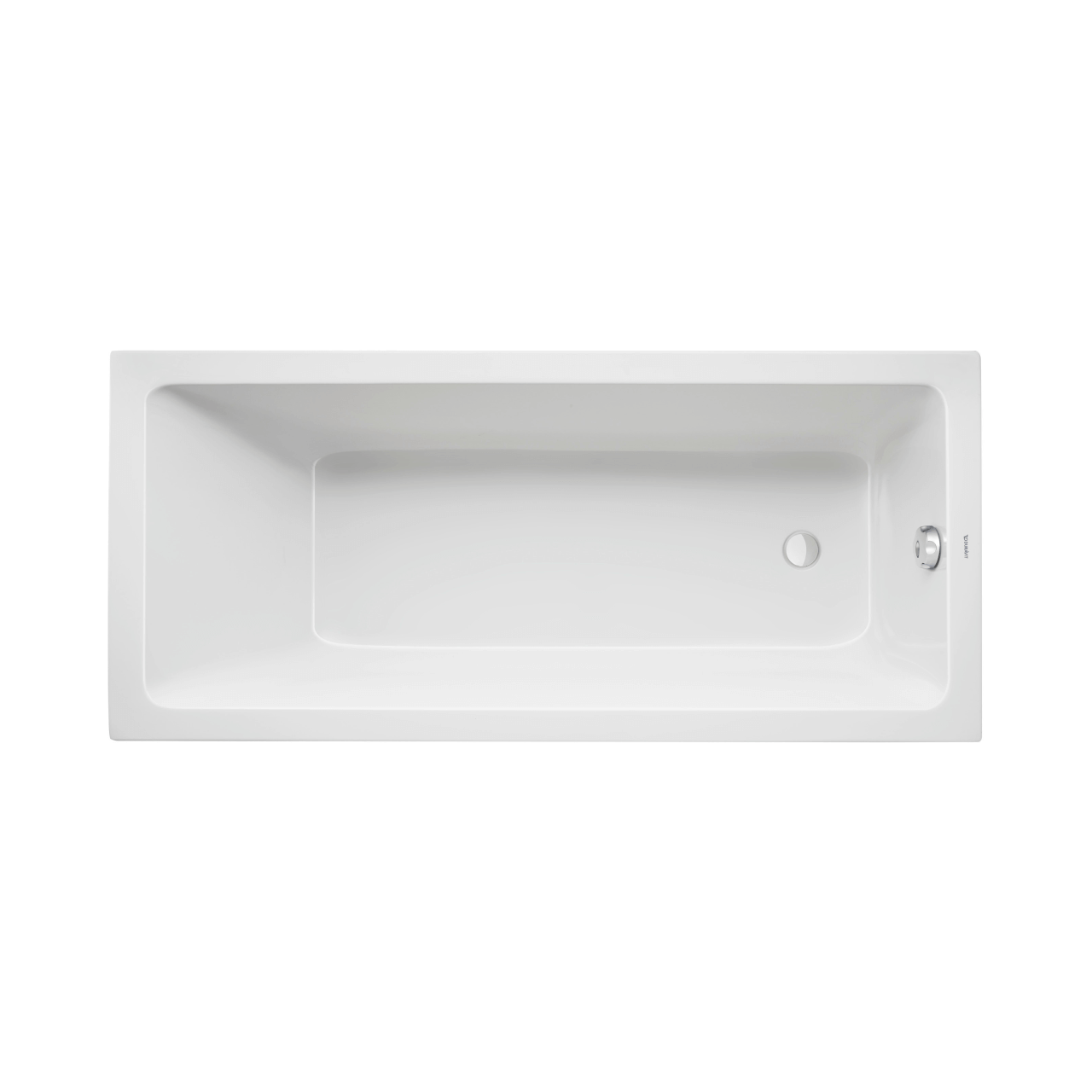 Duravit Rechteck-Badewanne No.1 170x75 cm Weiß mit Rückenschräge (700490000000000)
