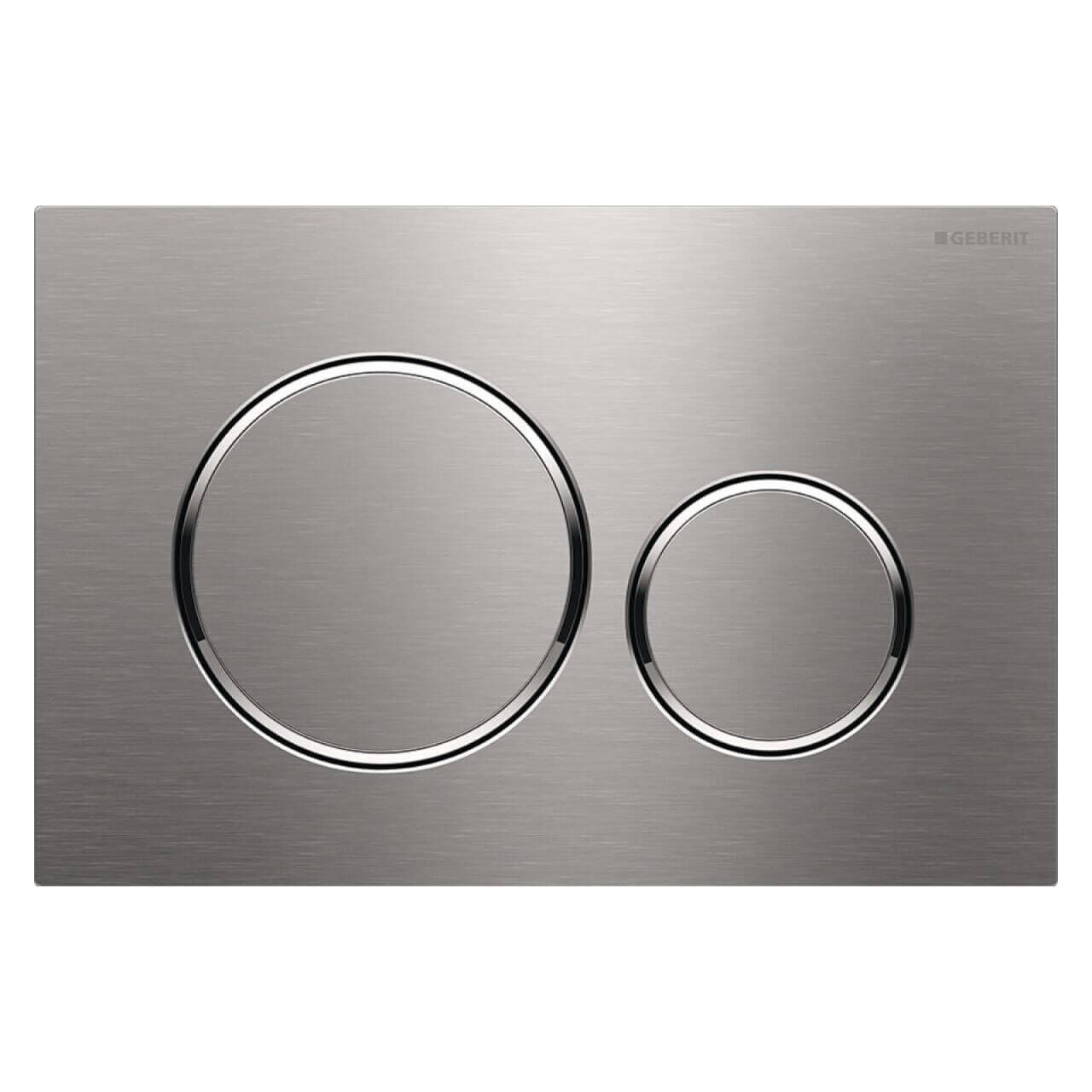Geberit Betätigungsplatte Sigma 20 Edelstahl gebürstet, Ring poliert (115882SN1)