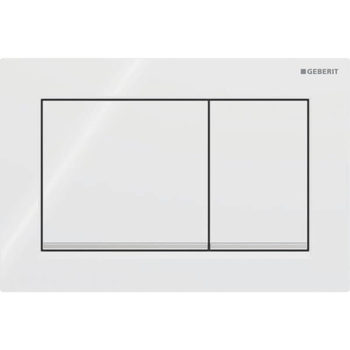 Geberit Abdeckplatte Omega 30 Weiß mit Tasten