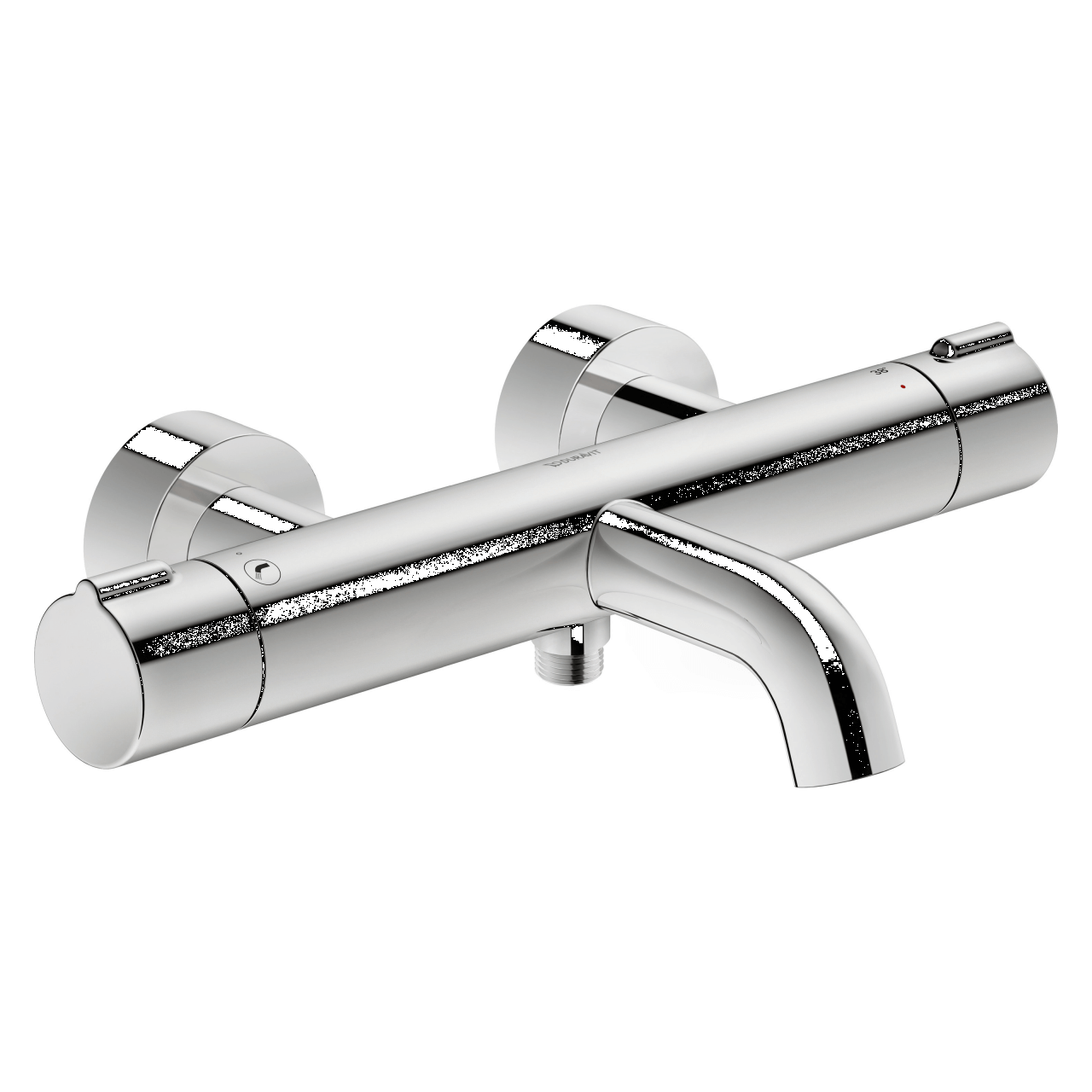 Duravit Wannenthermostat C.1 AP Chrom mit Umstellventil