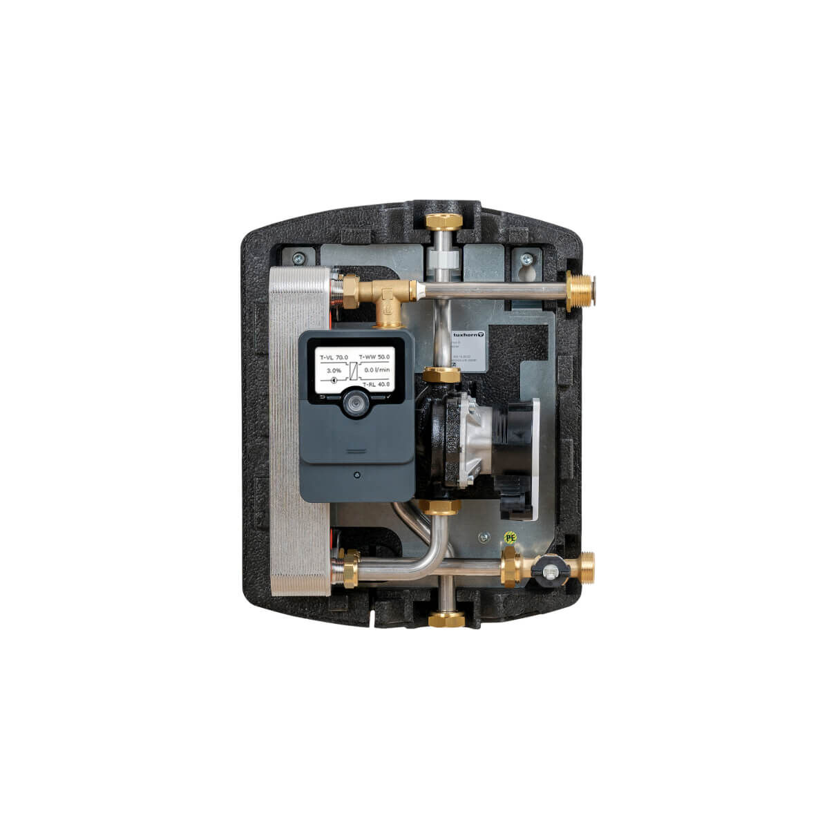 Tuxhorn Frischwasserstation tubra nemux M VE Regler Resol Huba Control
