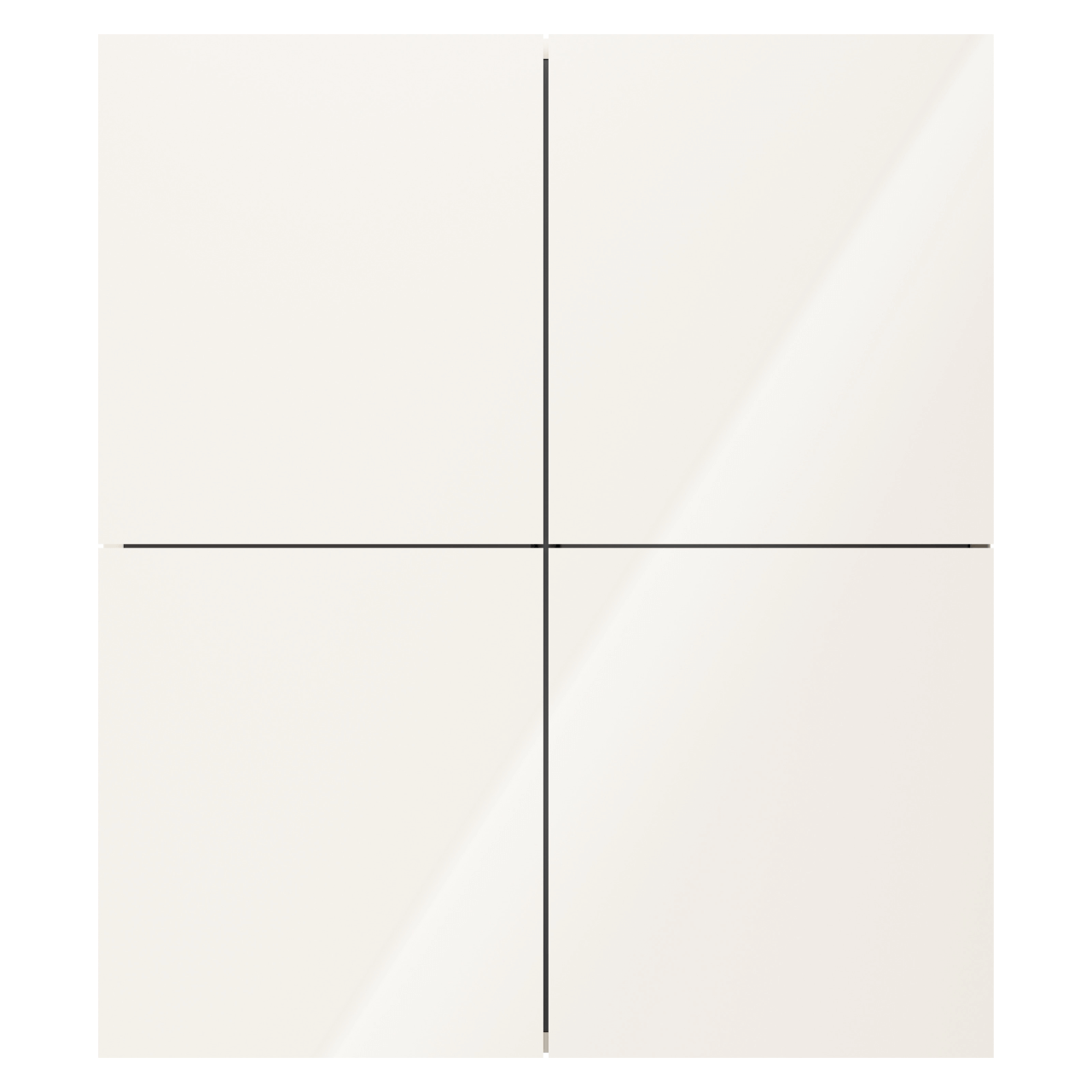 Duravit Halbhochschrank L-Cube 70 cm Weiß Hochglanz 2 Türen (LC116702222)