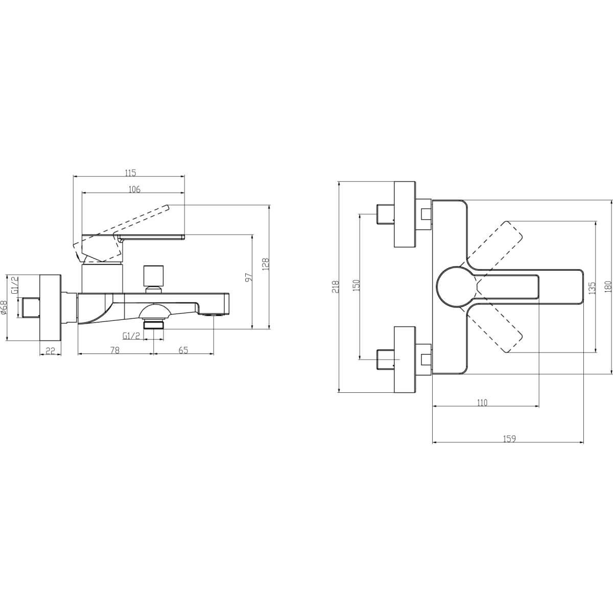 Villeroy & Boch Badewannenarmatur Architectura