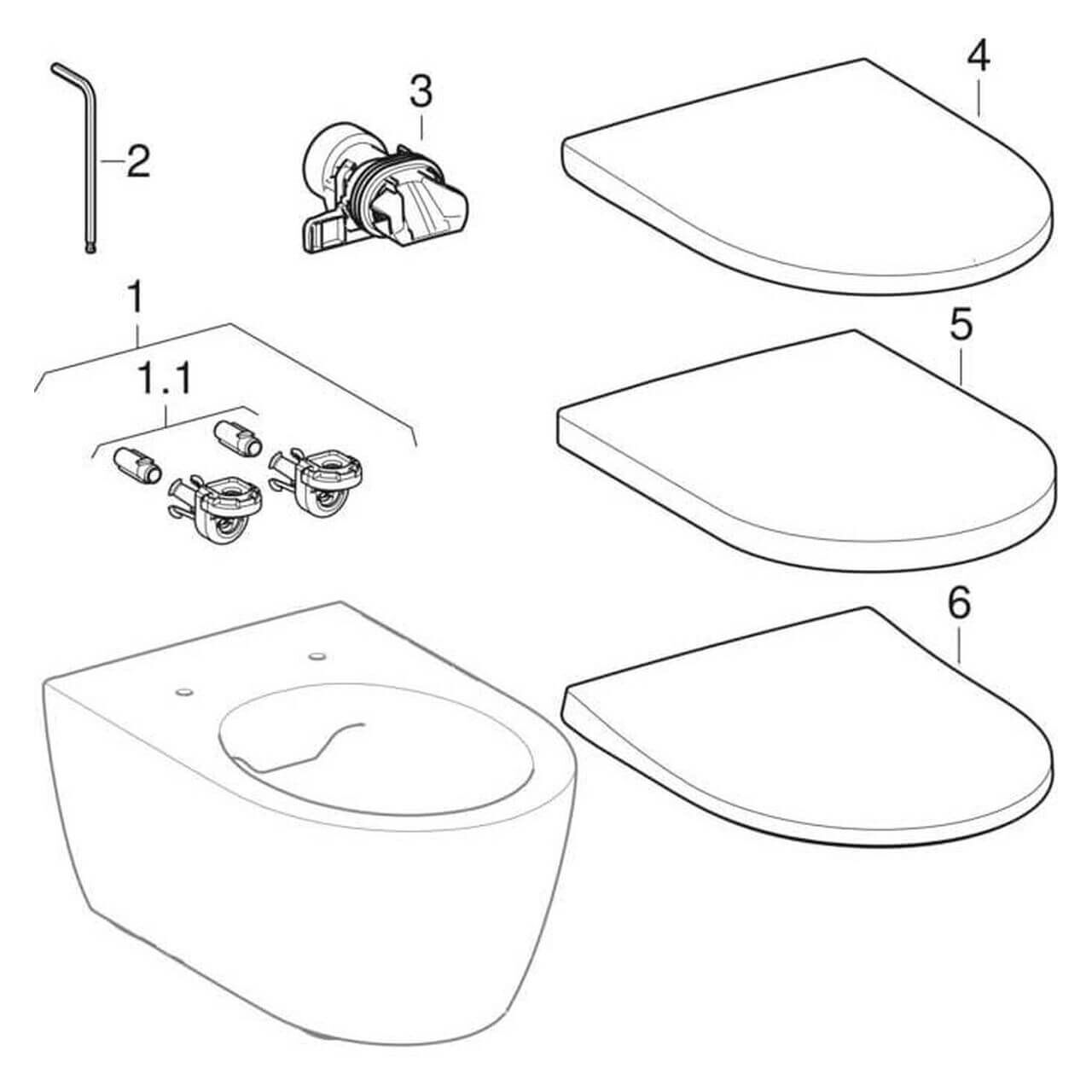 Geberit Wand-WC Icon weiß