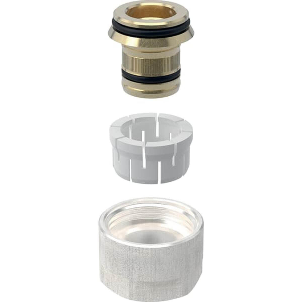 Geberit Anschlussverschraubung FlowFit DN 12/20 vernickelt für Eurokonus 3/4"