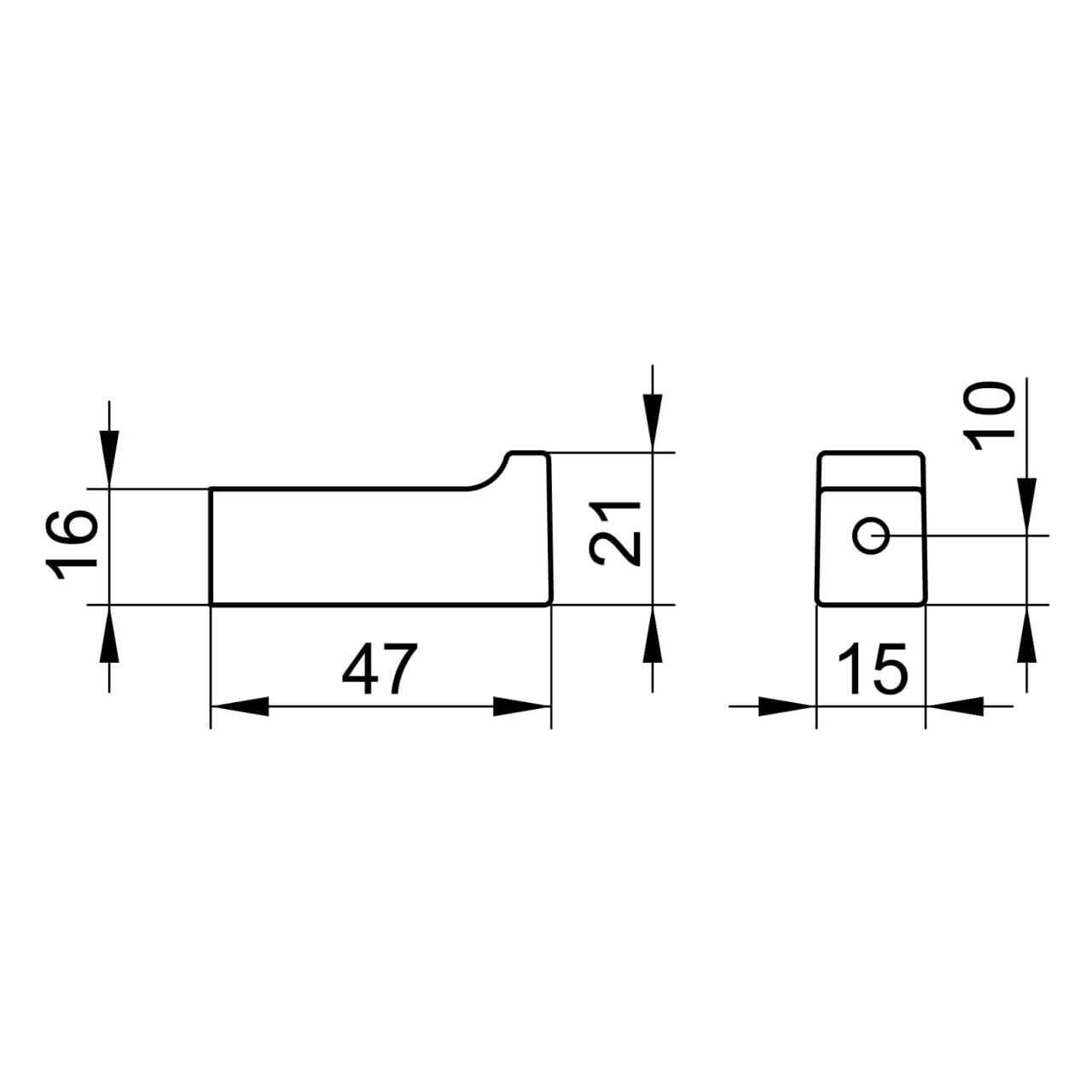 Keuco Handtuchhaken Edition 11 47 mm Chrom (11114010000)