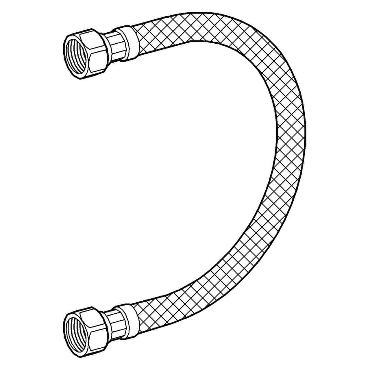 Grohe Spülkasten-Panzerschlauch 190 mm
