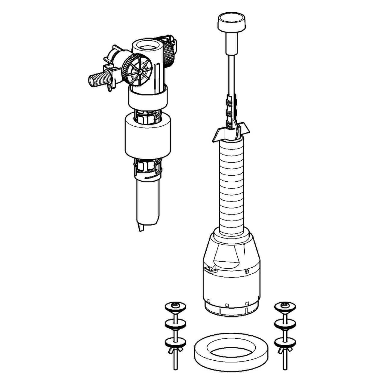 Grohe Austauschgarnitur für Aufsatz-Spülkästen Mattchrom/Chrom (43907PI0) – jetzt bei Meds24 Grohe Austauschgarnitur für Aufsatz-Spülkästen Mattchrom/Chrom (43907PI0)