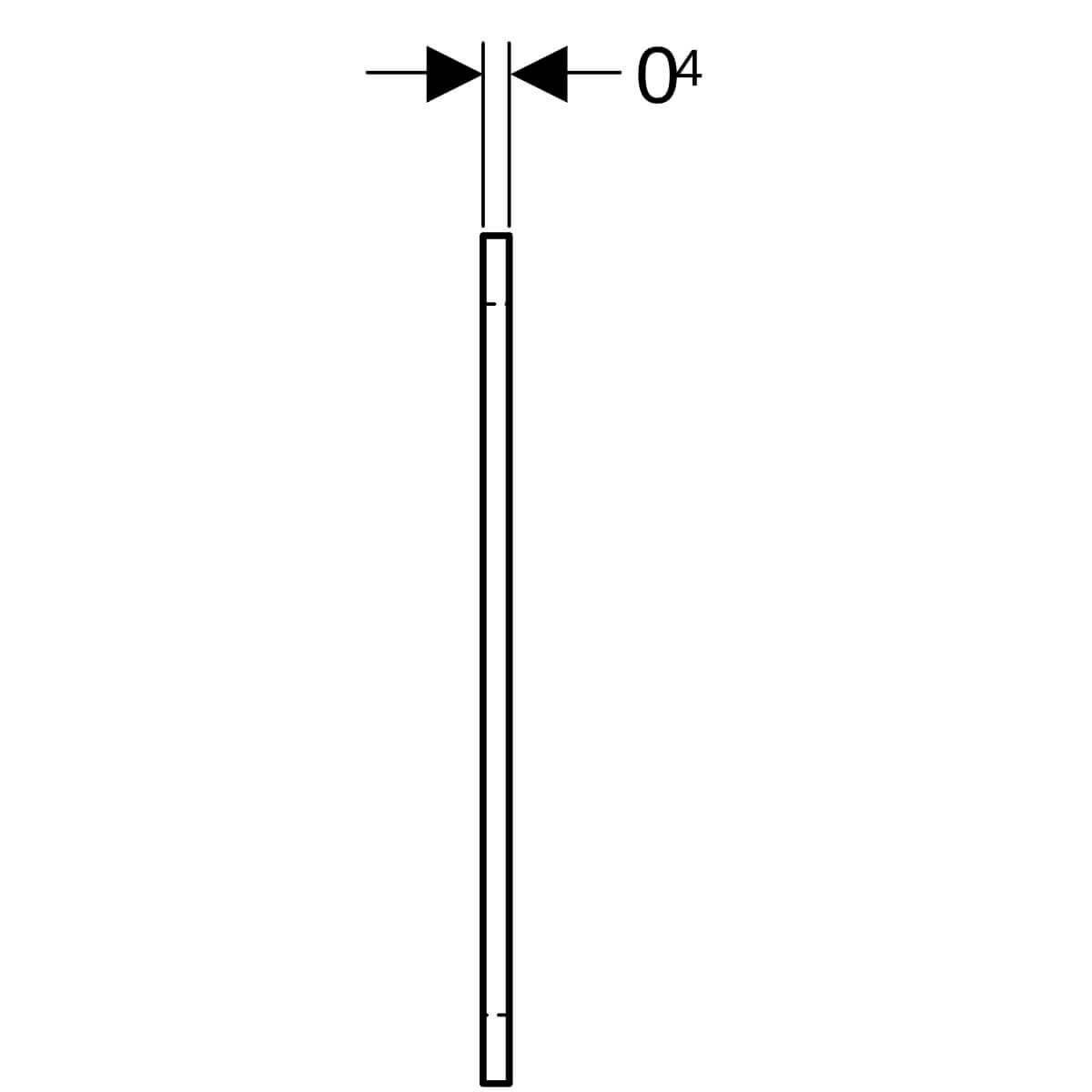Geberit Verbindungslasche GIS 13 x 3 x 0,4 cm verzinkt