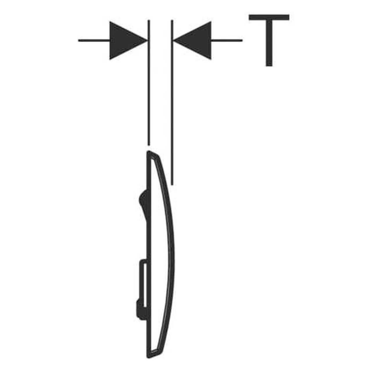 Geberit Betätigungsplatte Kappa 20 Weiß, 2-Mengen-Spülung