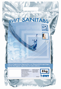 BWT Regeneriersalz Sanitabs - 8 kg für Enthärtungsanlagen