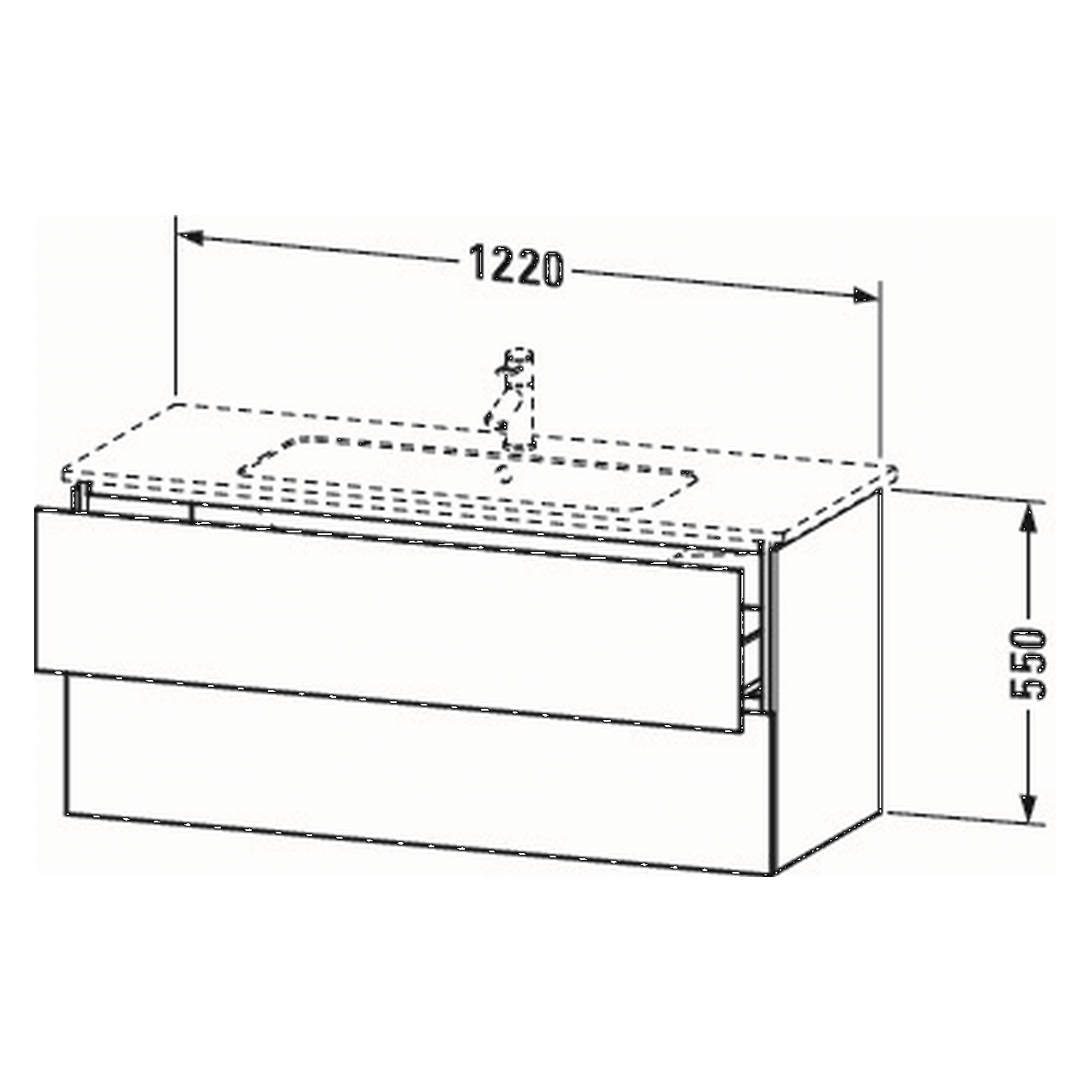 Duravit Waschtischunterschrank L-Cube 122 cm Weiß Matt 2 Schubkästen wandhängend (LC624301818) – jetzt bei Meds24 Duravit Waschtischunterschrank L-Cube 122 cm Weiß Matt 2 Schubkästen wandhängend (LC624301818)