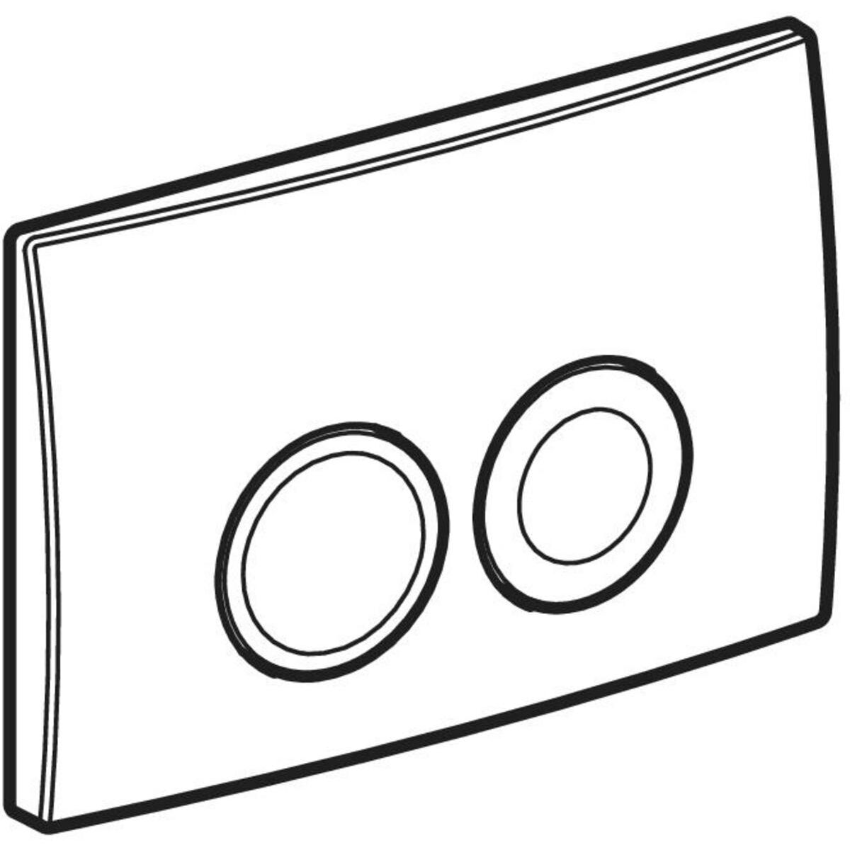 Geberit - Delta25 - Betätigungsplatte rund
