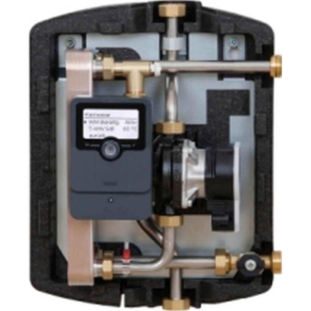 Tuxhorn Frischwasserstation tubra nemux S VE Regler Resol Huba Control