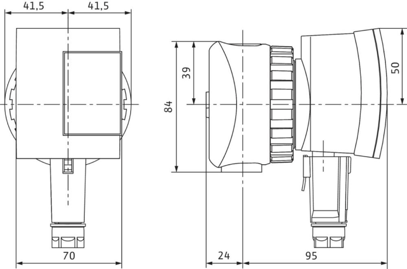 Wilo Trinkwasserpumpe Star-Z NOVA, Rp 1/2, 84mm, PN 10, 230 V