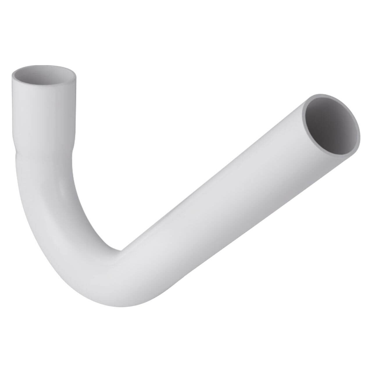 Geberit Spülbogenverlängerung 44 mm, 135°, 30x9 cm, mit Steckmuffe Weiß