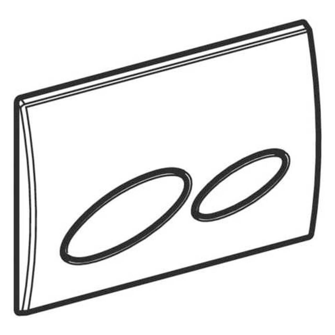 Geberit Betätigungsplatte Kappa 20 Weiß, 2-Mengen-Spülung