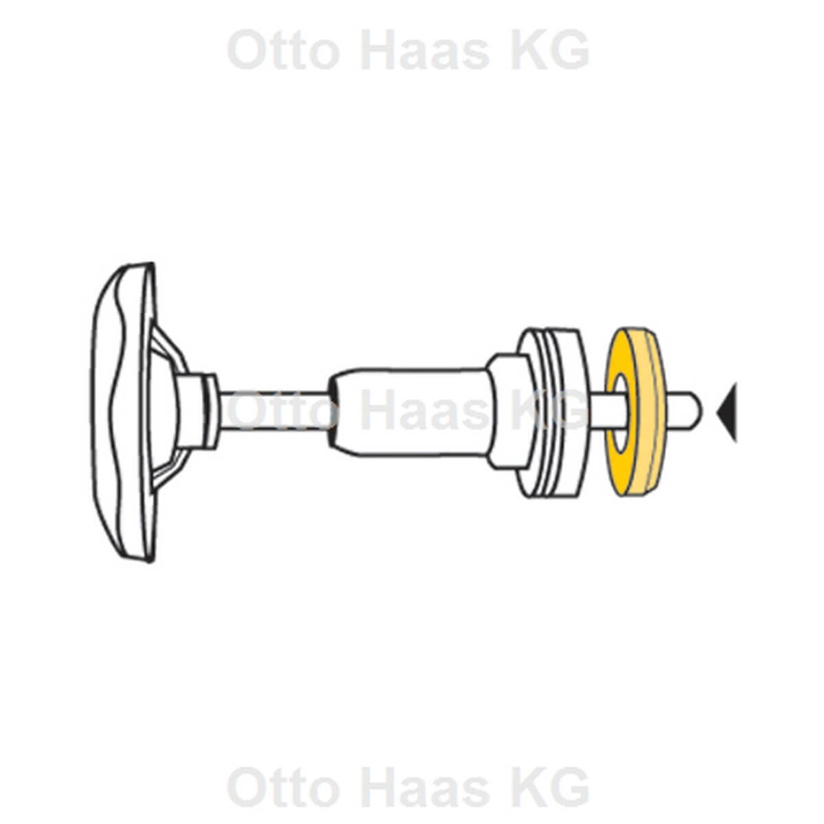 Haas Ventil-Dichtung Außen d= 16,4 mm schwarz für Grohe-Longlife-Oberteil