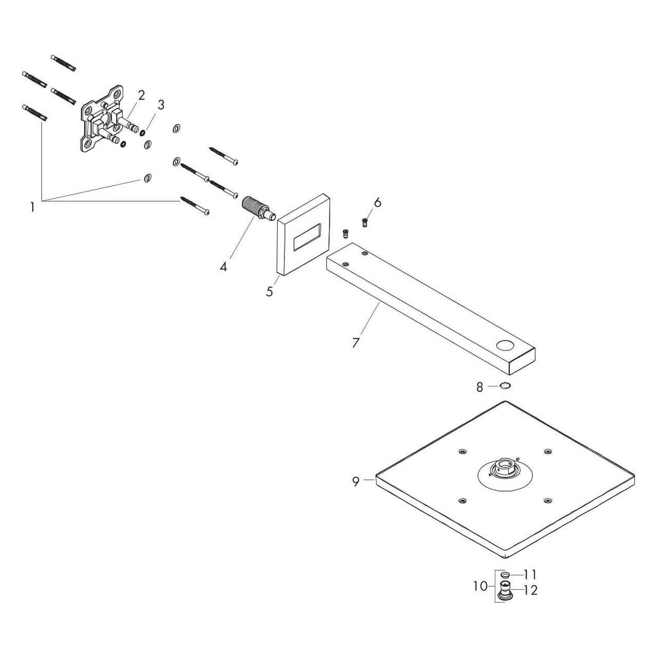 Hansgrohe Kopfbrause Raindance 300 mm Chrom